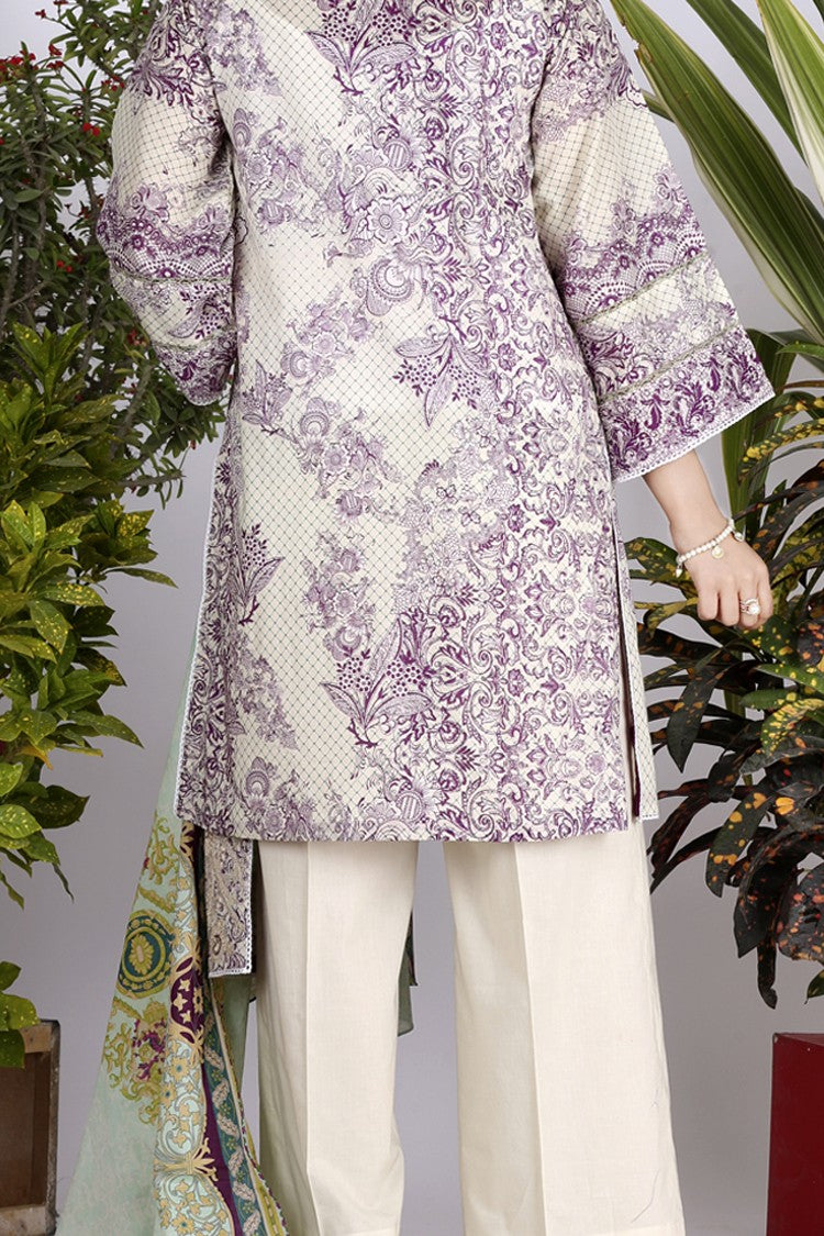 Purple Lawn 3 Piece Stitched - ALP-710