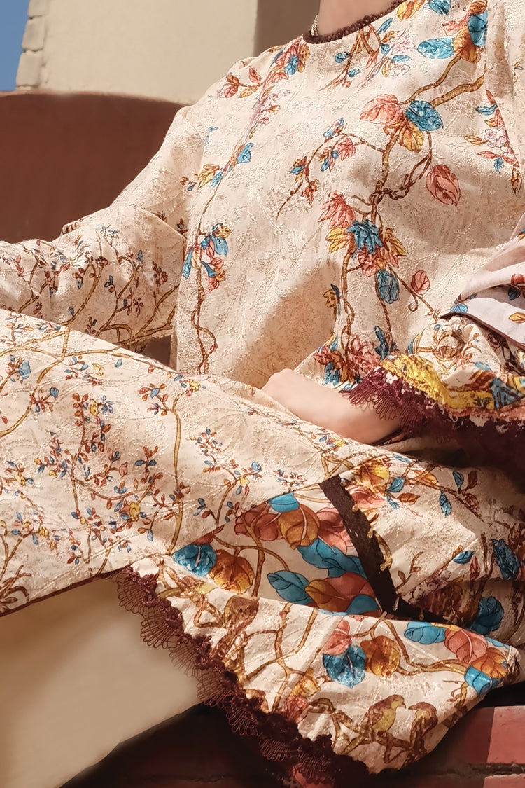 Natural Lawn 3Pc Stitched - ALP-726
