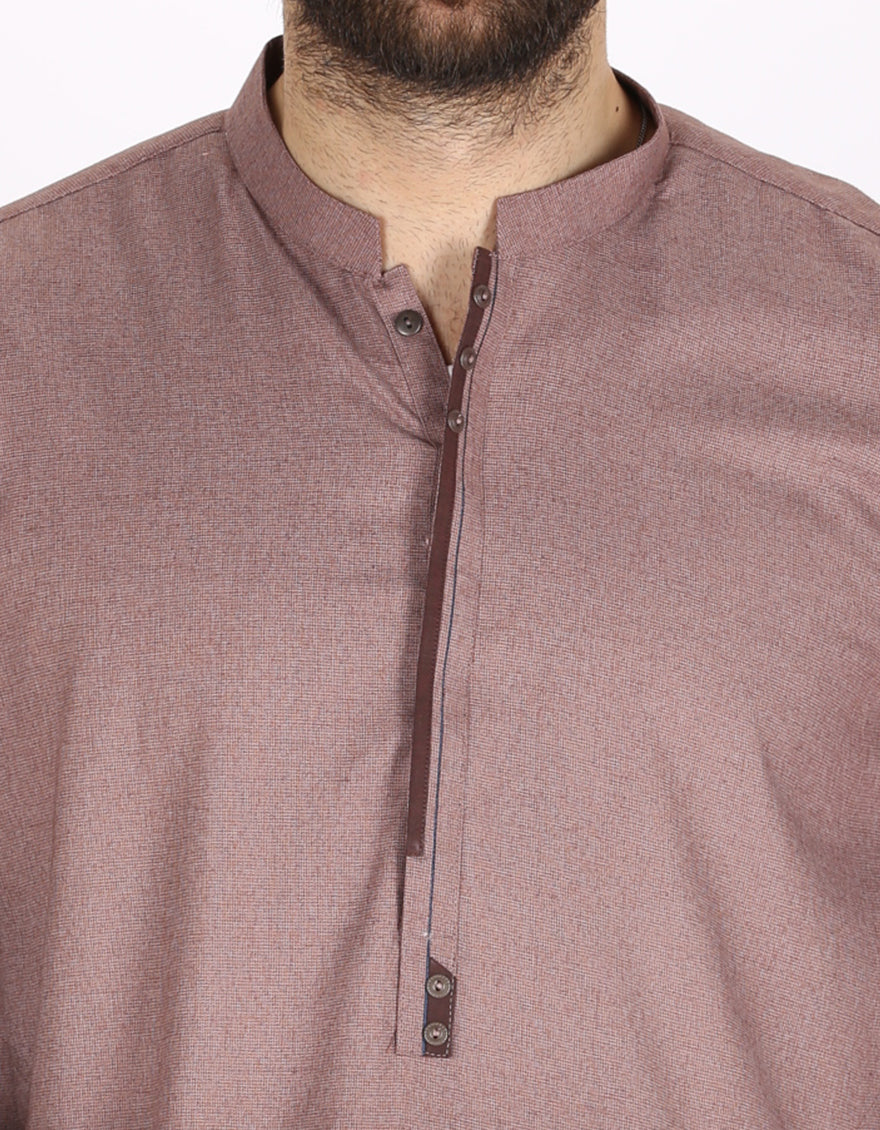 Brown Blended Kurta - AL-K-773