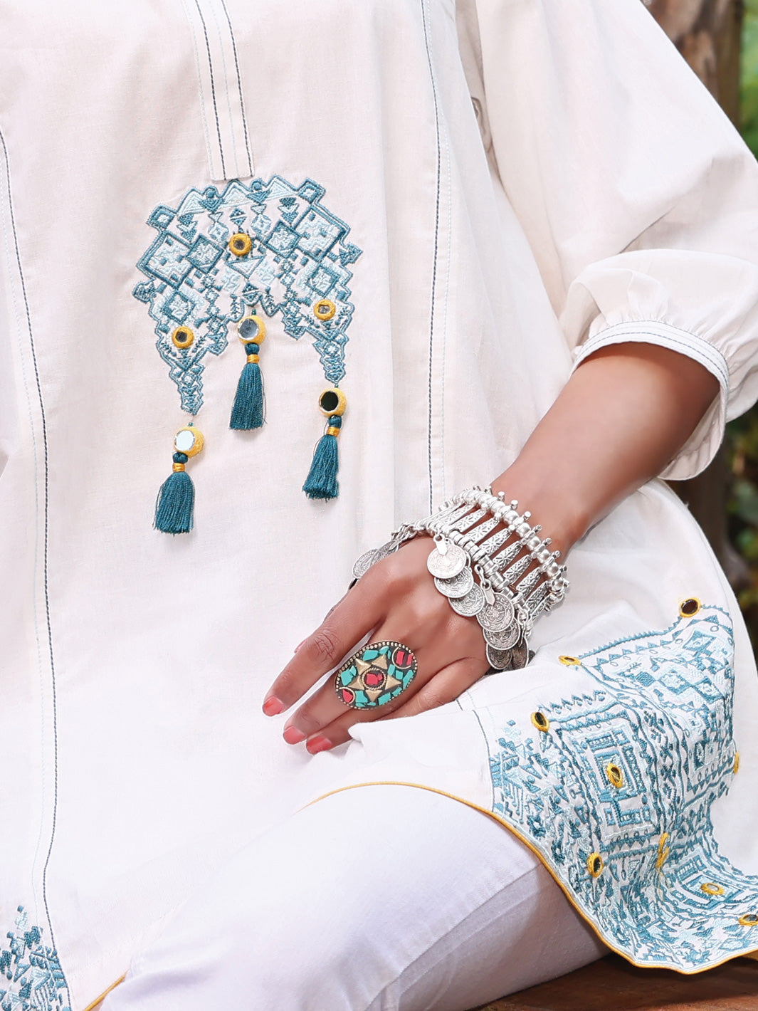 White Lawn Tunic - AL-LK-773