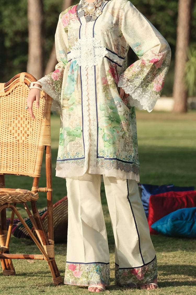 Pistachio Green Lawn 2 Piece Unstitched - ALP-774