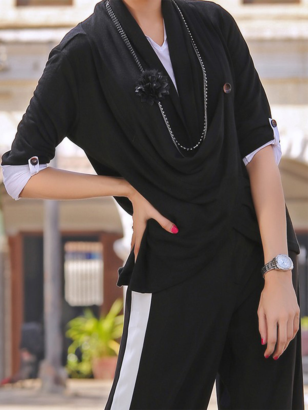 Black Women Top - LSK-2008A - Almirah Online