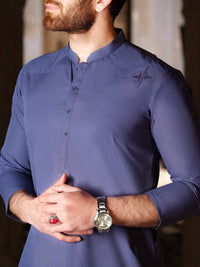 Blue Blended Kurta - AL-K-851