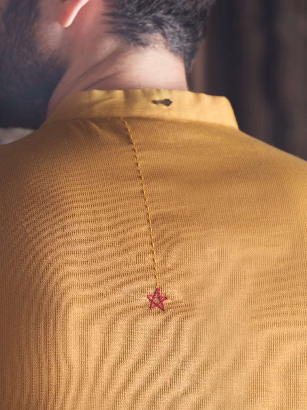 Yellow Blended Kurta - AL-K-857