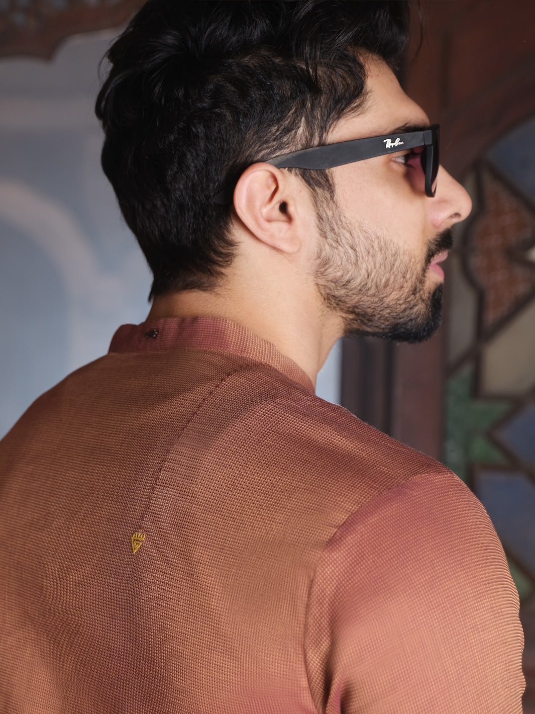 Orange Blended Kurta - AL-K-860