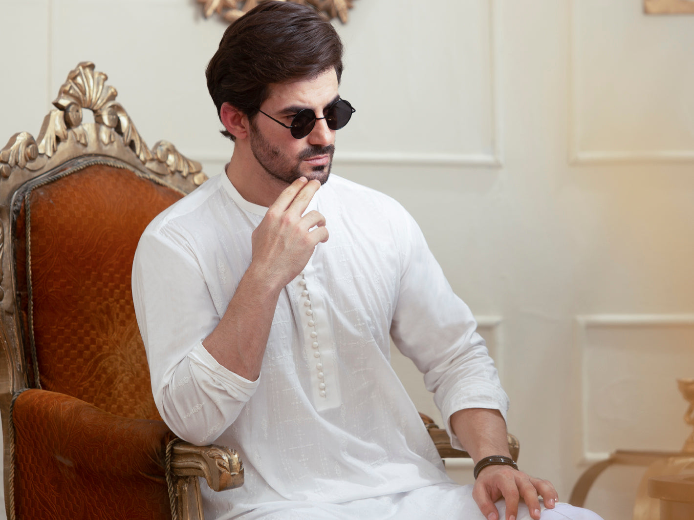 White Kurta - AL-K-929A