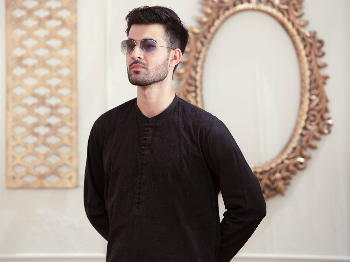 Black Kurta - AL-K-929B