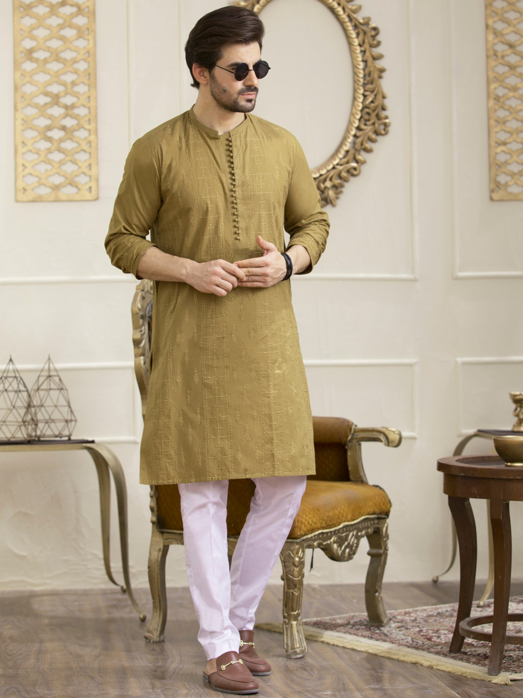 Green Kurta - AL-K-929C