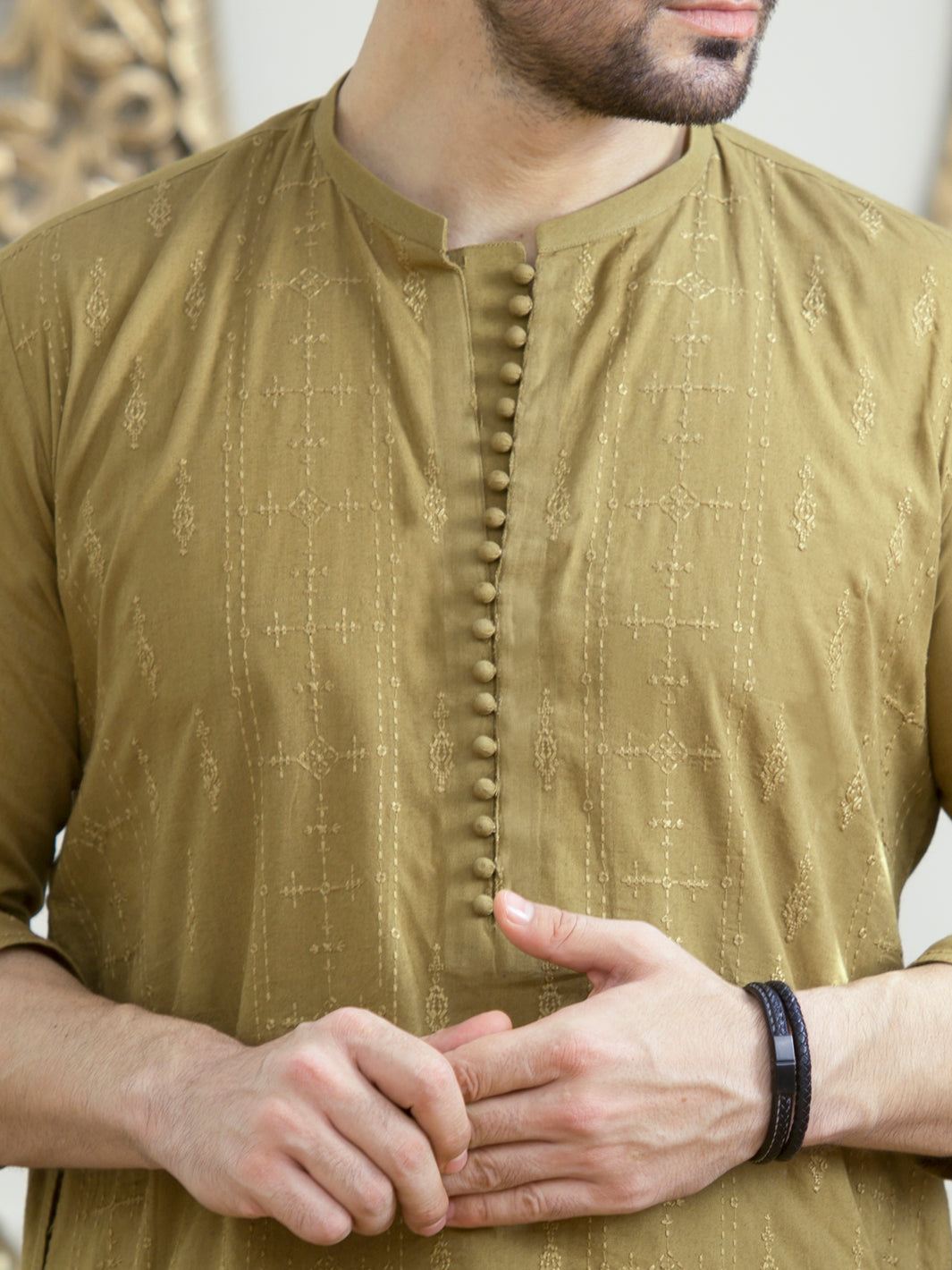 Green Kurta - AL-K-929C