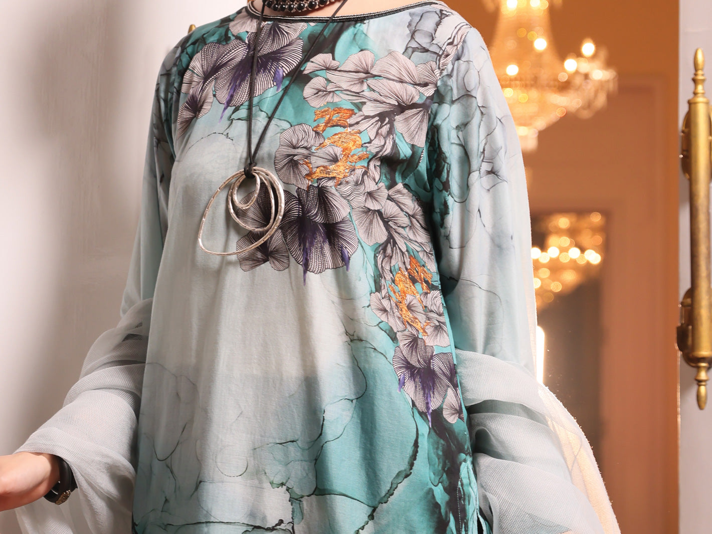 Teal Lawn 3 Piece Stitched - ALP-3PS-940
