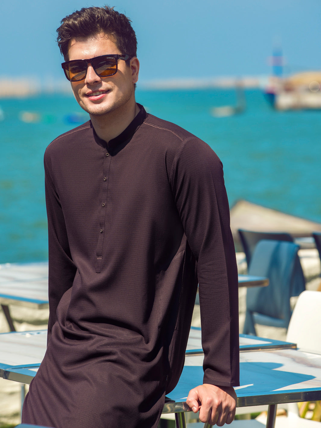 Brown Kurta - AL-K-948