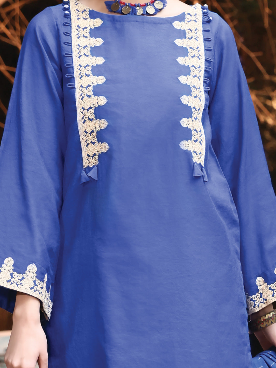 Blue Viscose 3Pc Stitched - ALP-3PS-951