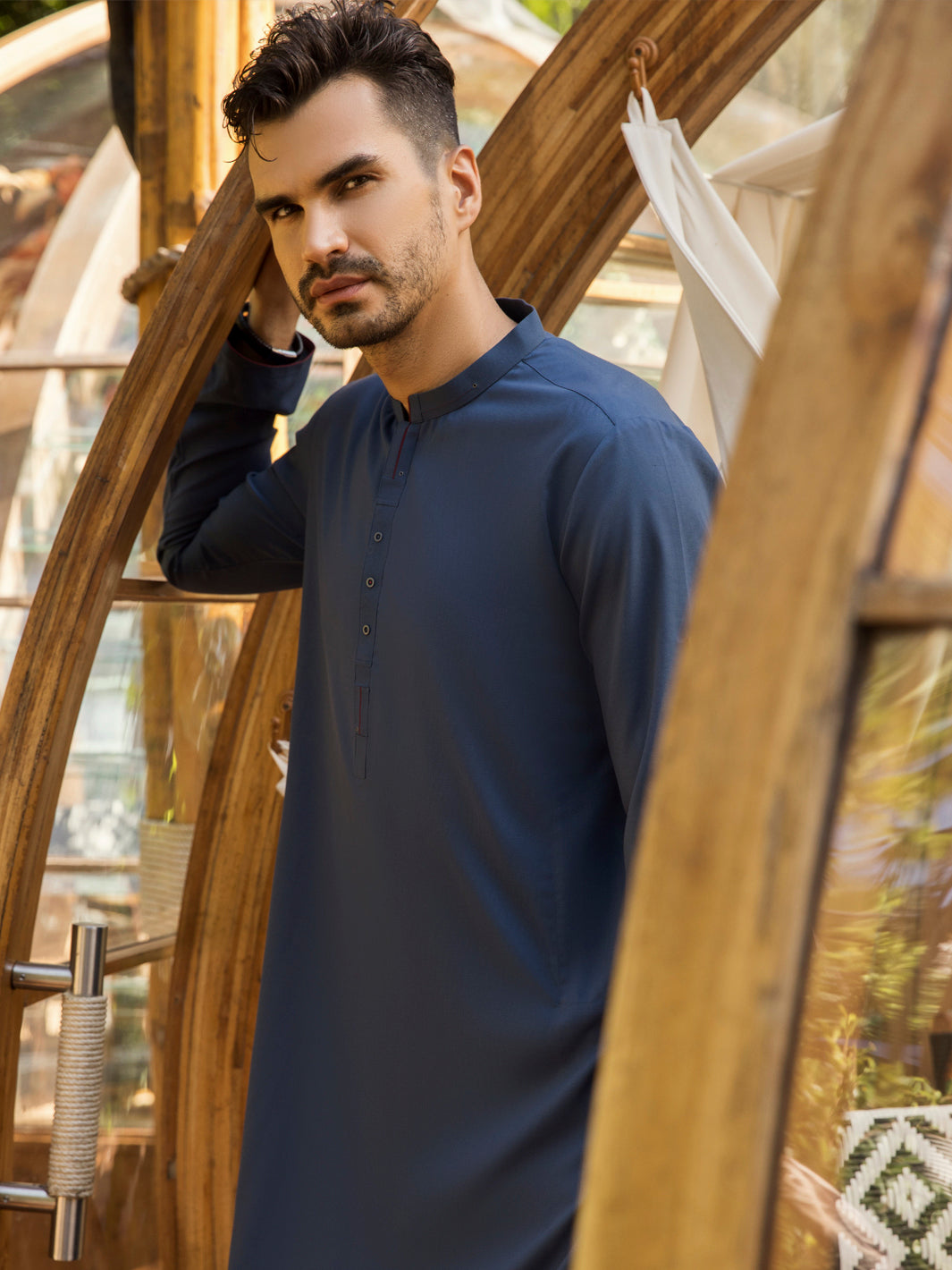 Blue Kurta - AL-K-956