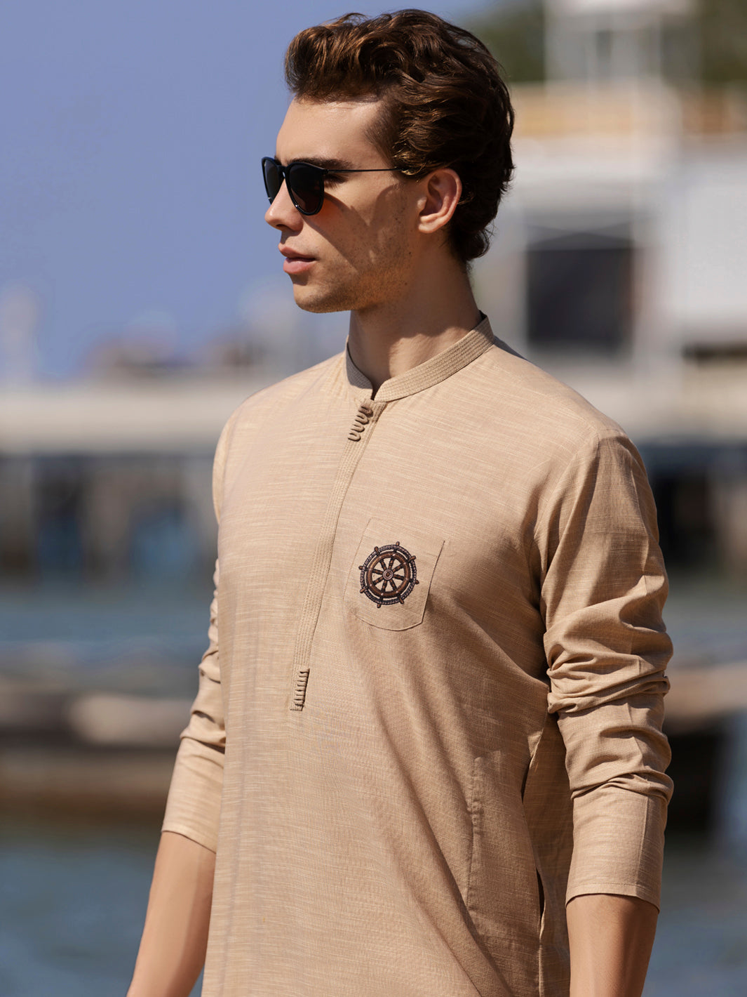 Beige Kurta - AL-K-960