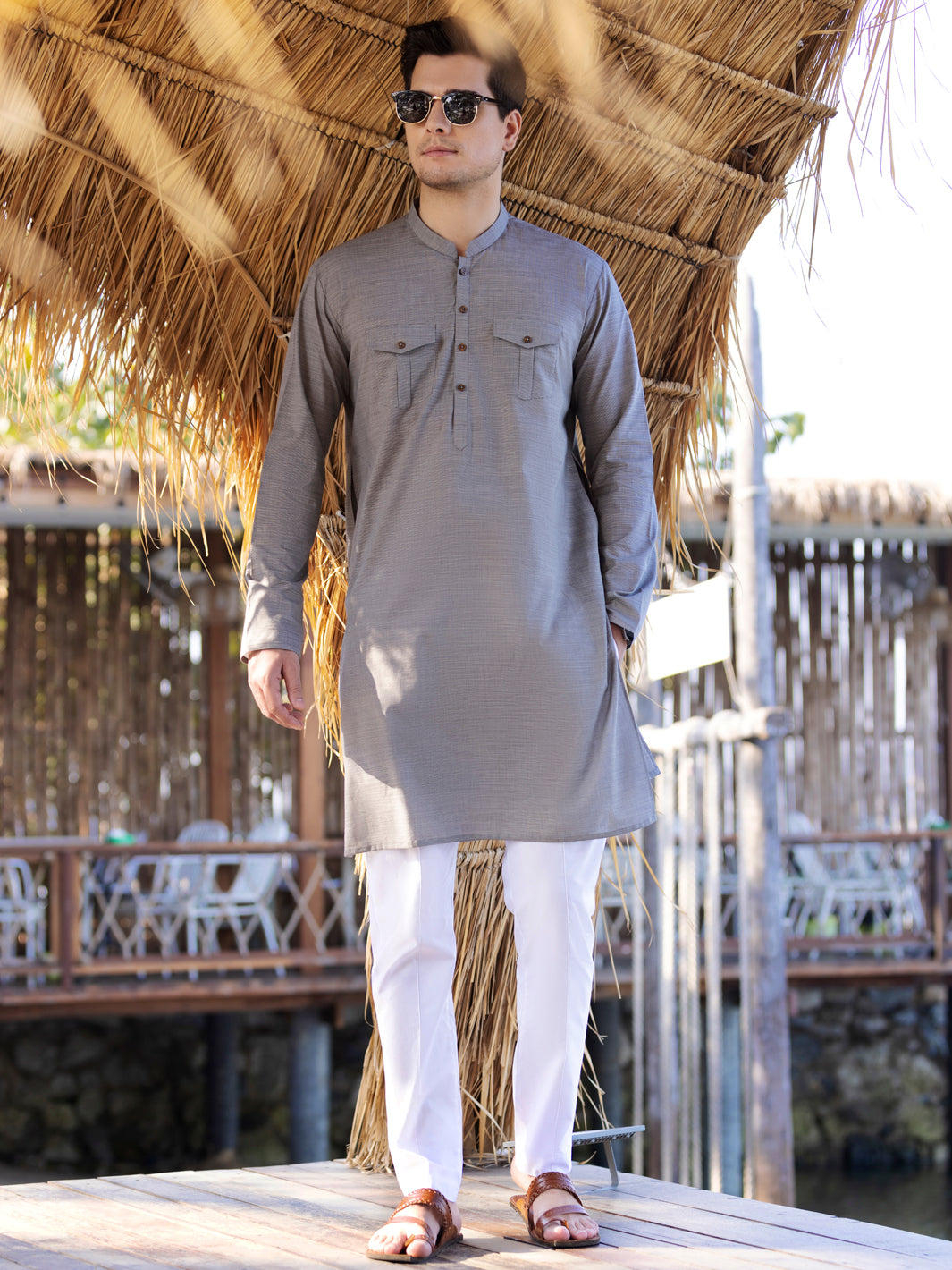 Blue Kurta - AL-K-963