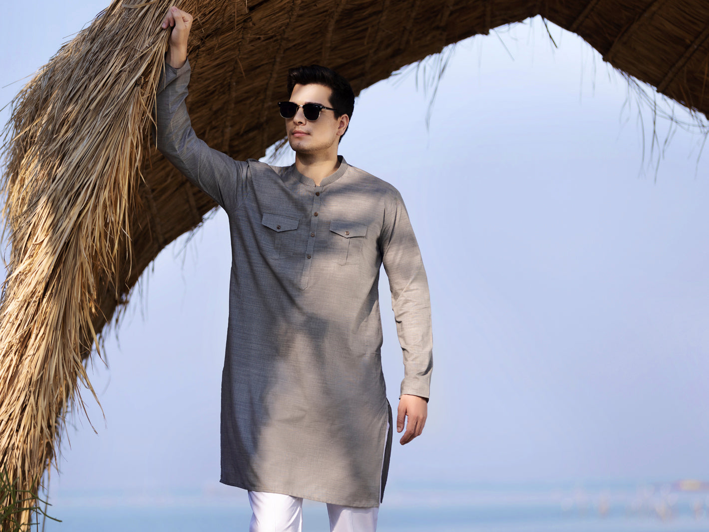 Blue Kurta - AL-K-963