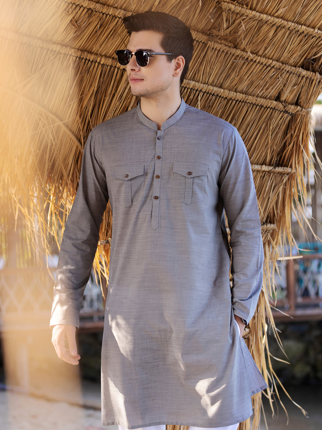 Blue Kurta - AL-K-963