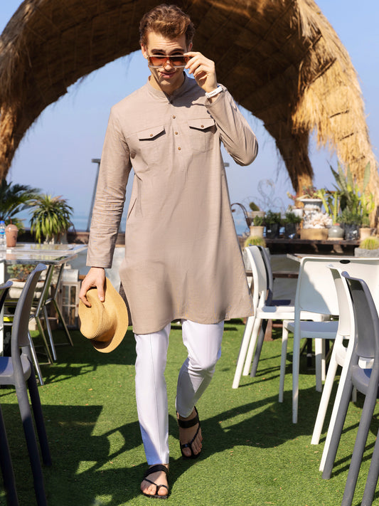 Brown Kurta - AL-K-967
