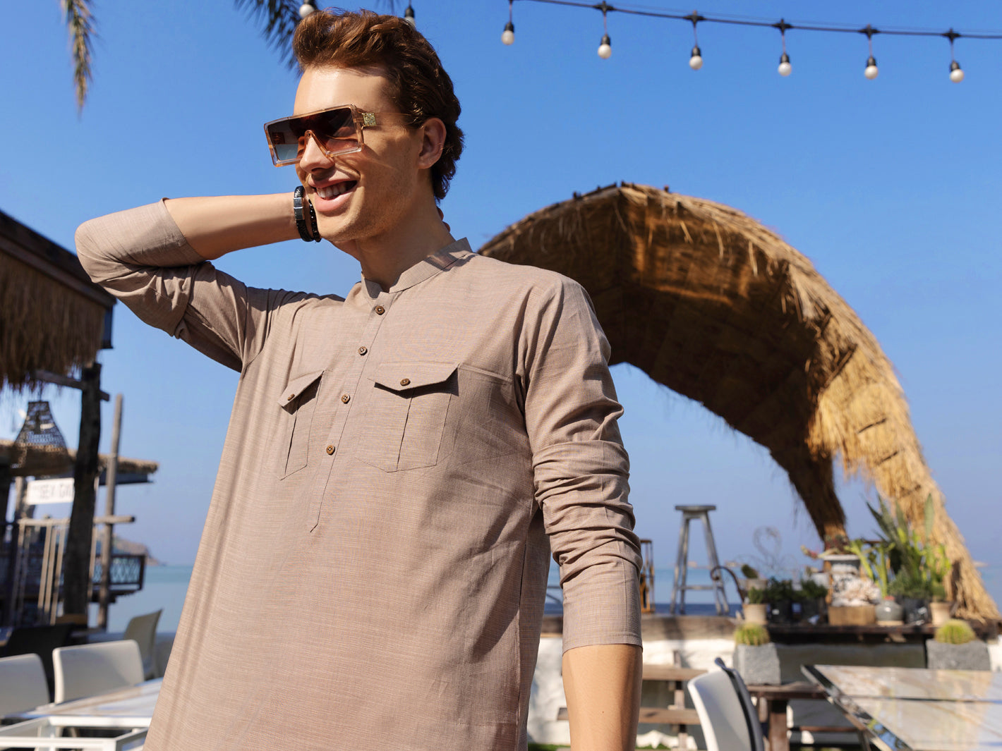 Brown Kurta - AL-K-967