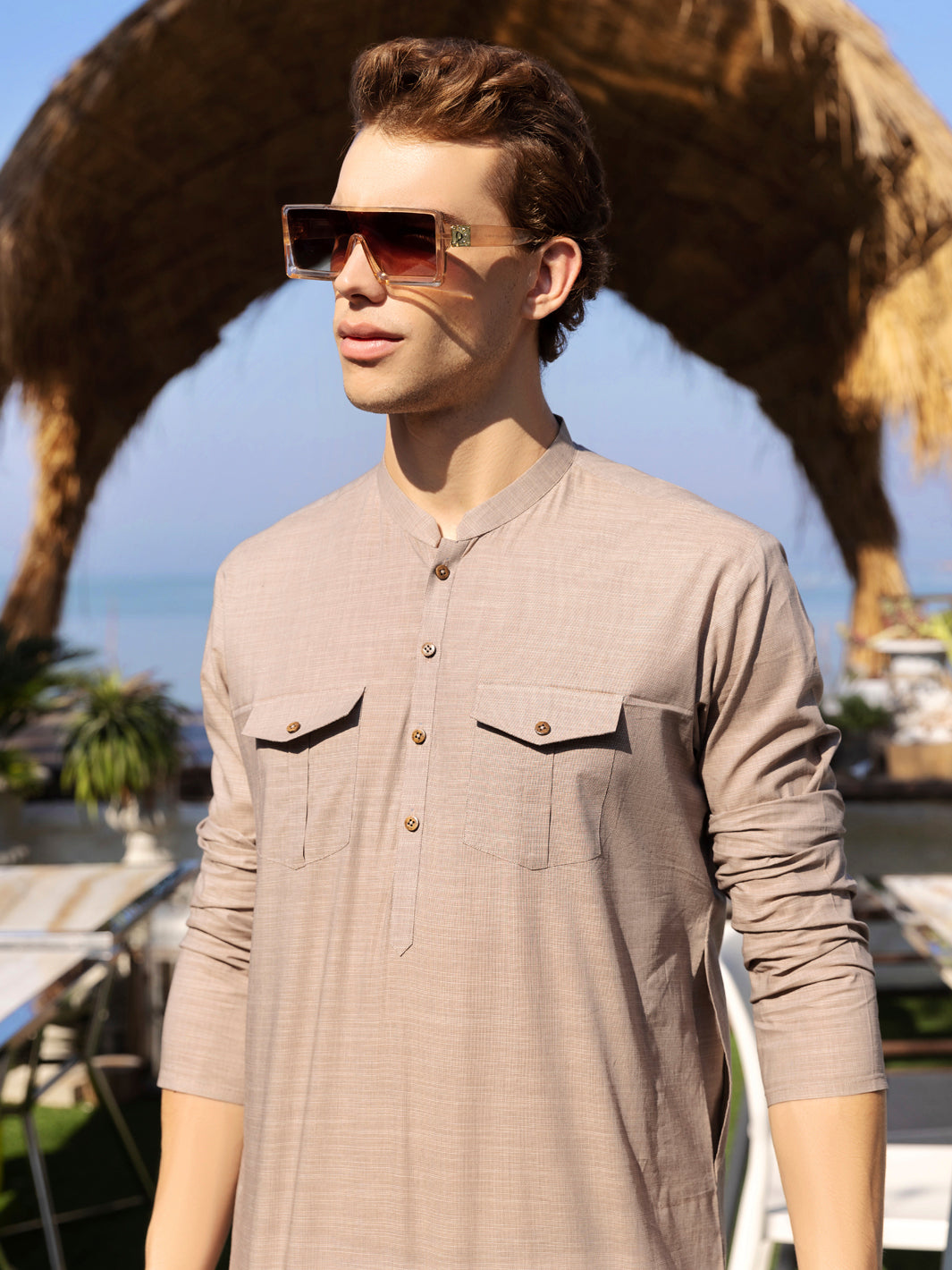 Brown Kurta - AL-K-967