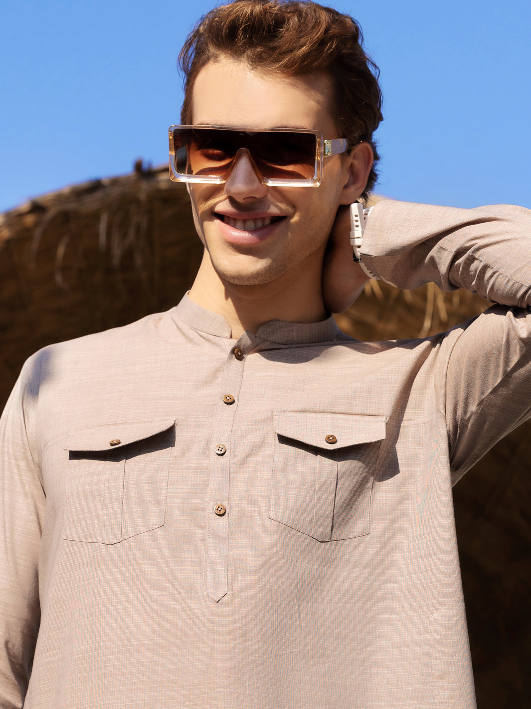 Brown Kurta - AL-K-967