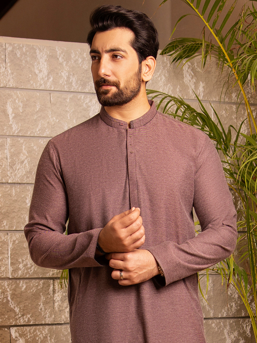 Purple Blended Kurta - AL-K-973