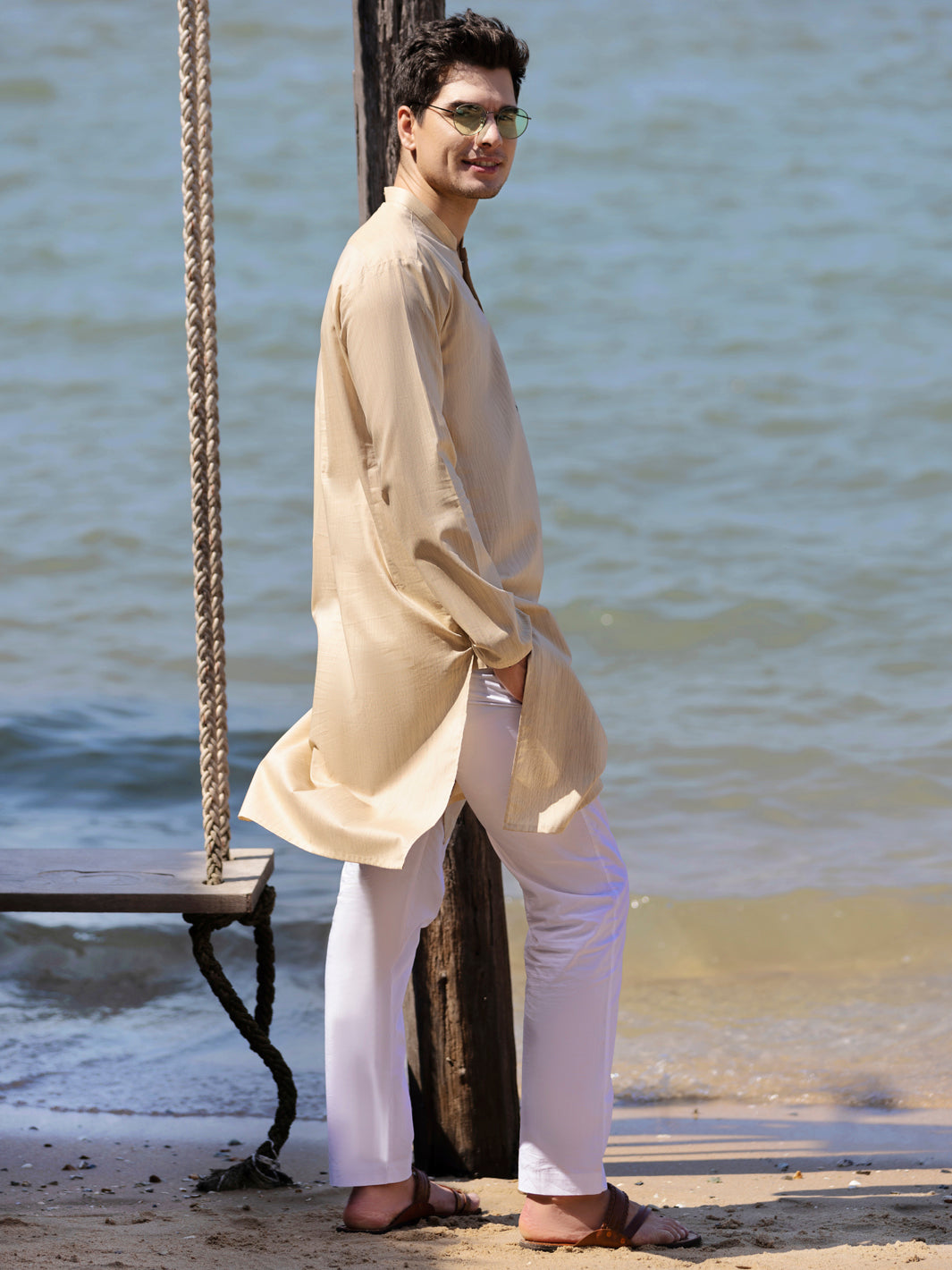 Cream Kurta - AL-K-987