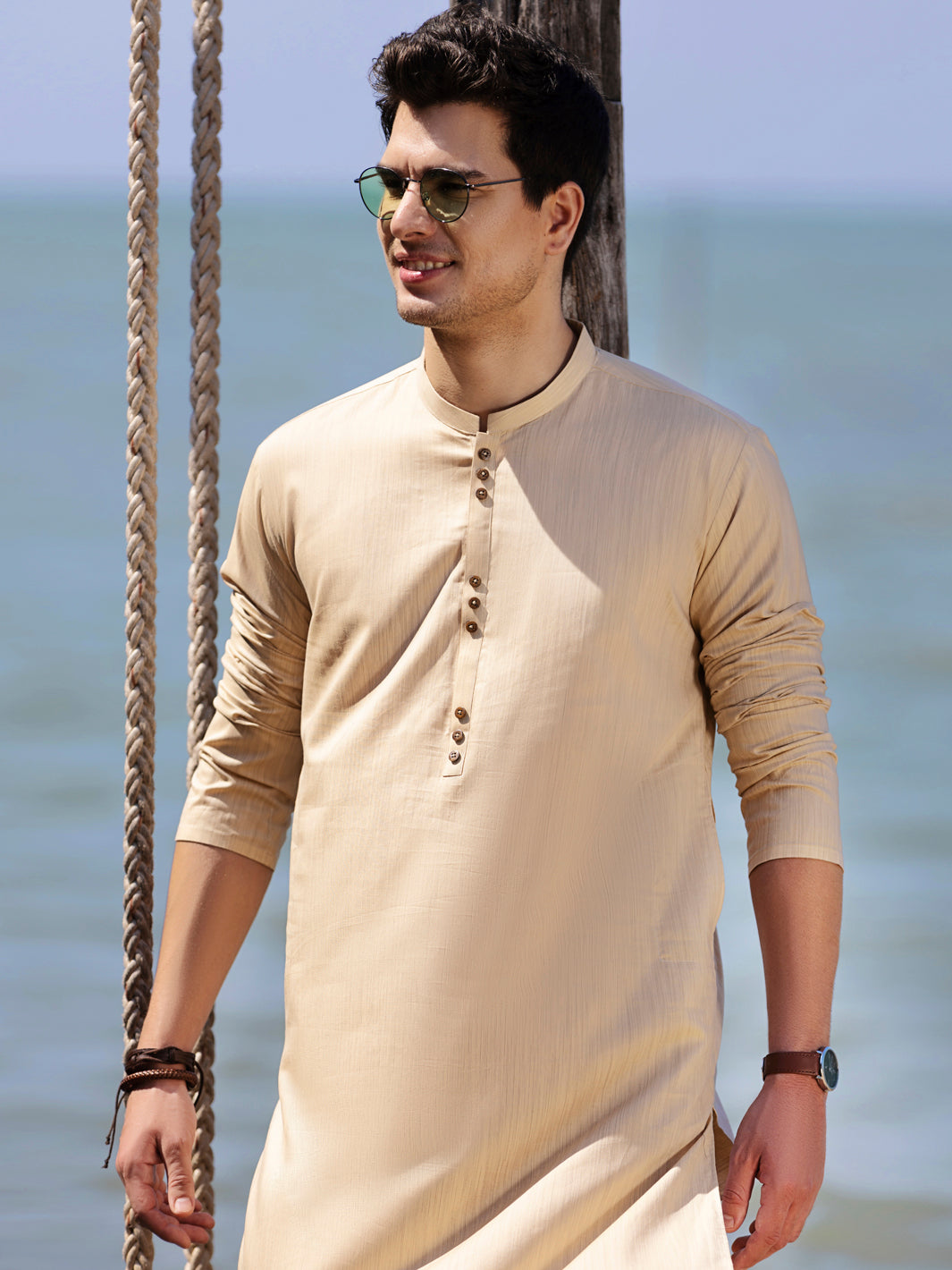Cream Kurta - AL-K-987