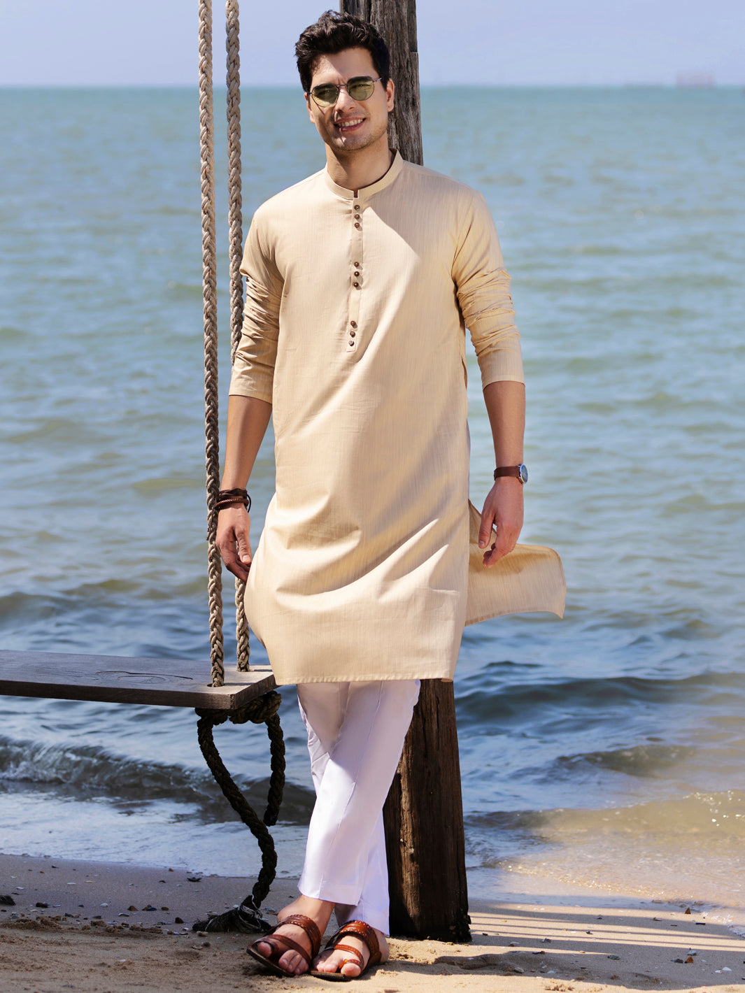 Cream Kurta - AL-K-987