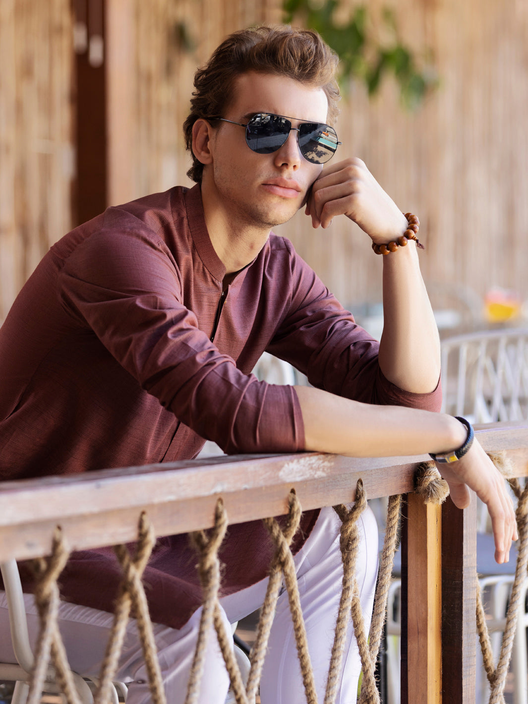 Rust Kurta - AL-K-988