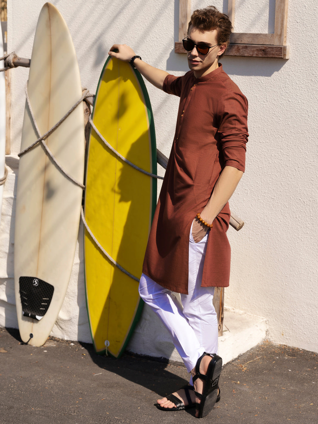 Orange Kurta - AL-K-989