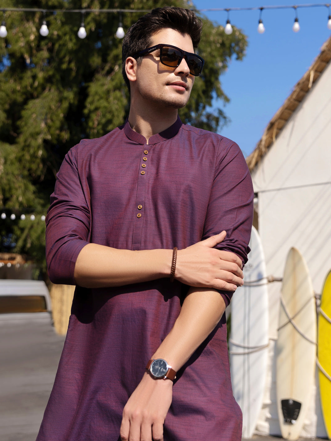 Purple Kurta - AL-K-990