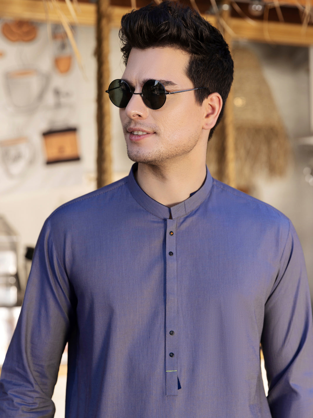Grey Kurta - AL-K-998