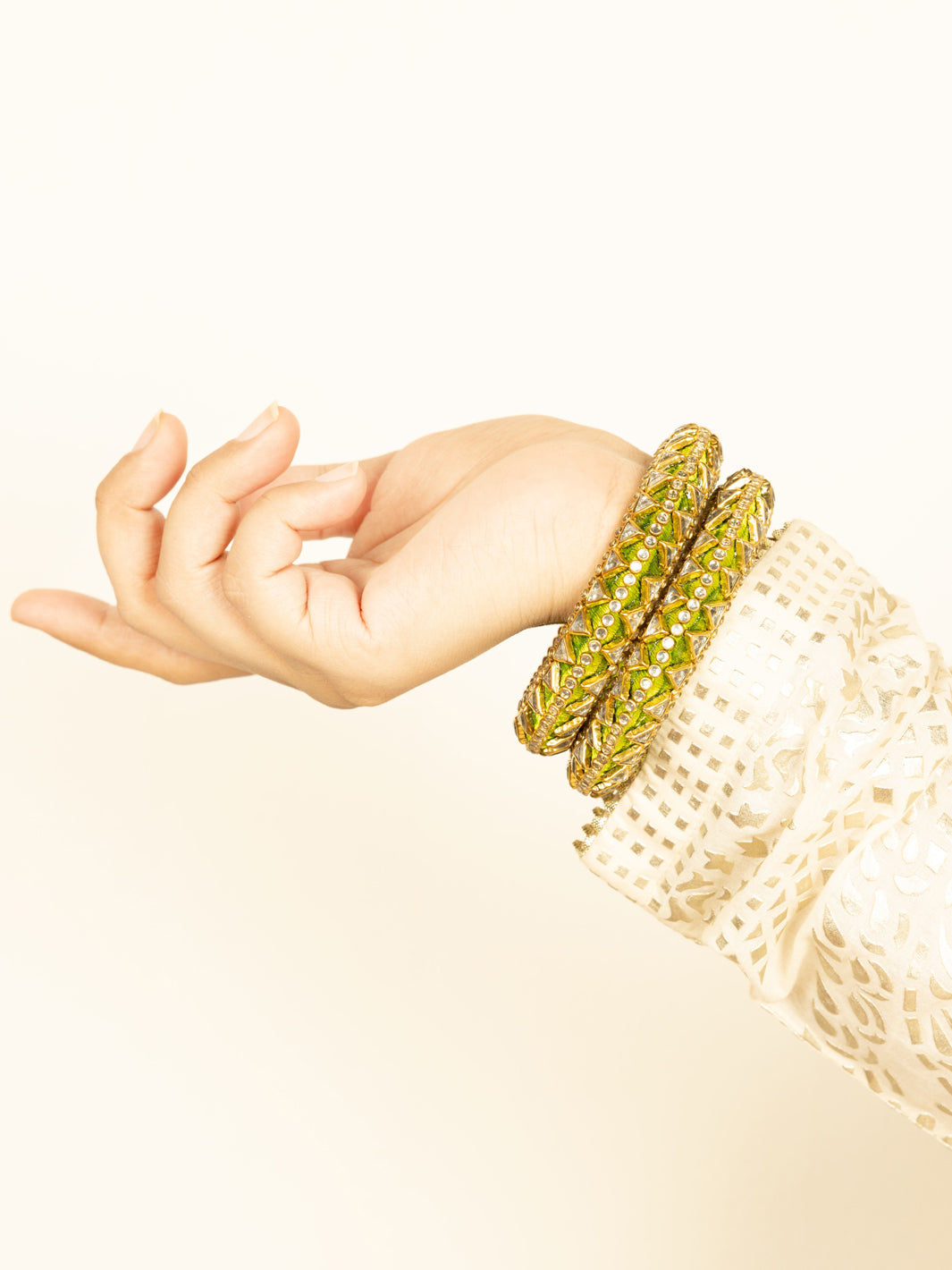Parrot Green Bangles - AL-BG-1044