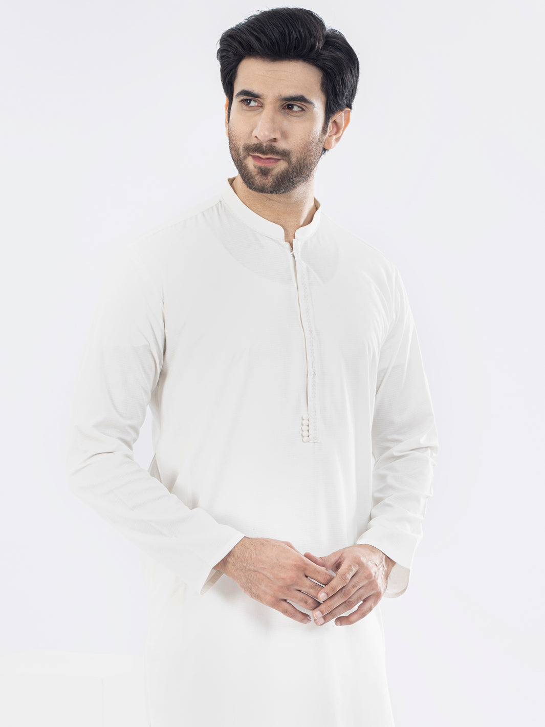 Off White Blended Kurta - AL-K-1068A