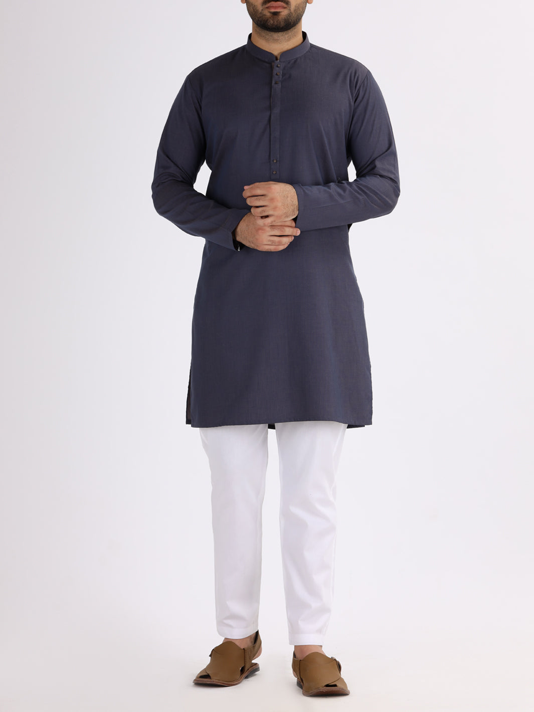 Purple Blended Kurta - AL-K-822