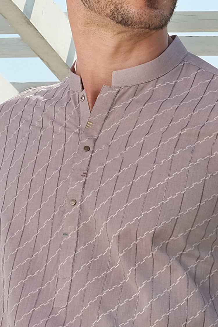 Light Pink Blended Kurta - AL-K-841A