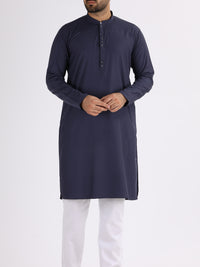 Blue Blended Kurta - AL-K-847