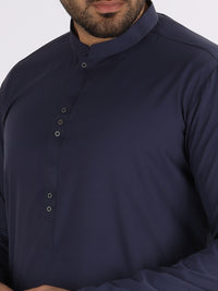 Blue Blended Kurta - AL-K-847