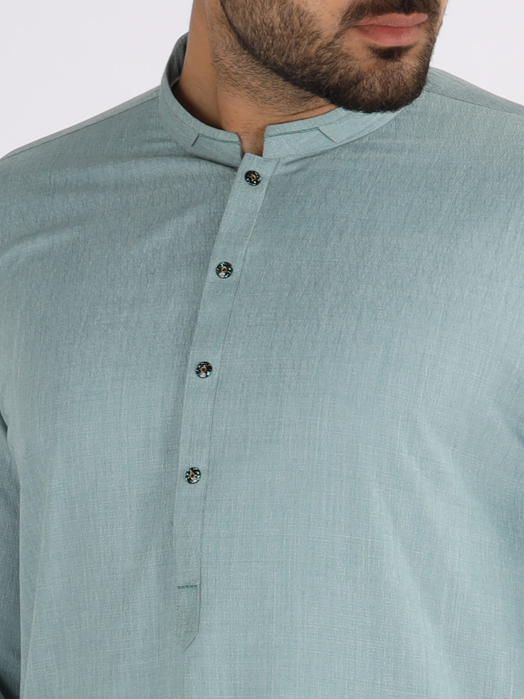 Light Green Blended Kurta - AL-K-861
