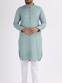 Light Green Blended Kurta - AL-K-861