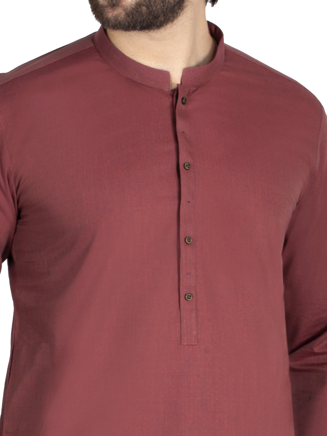 Maroon Blended Kurta - AL-K-880