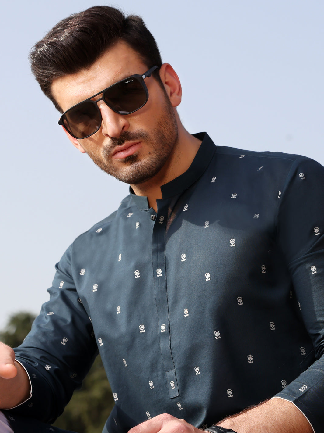 Blue Blended Kurta - AL-K-913A