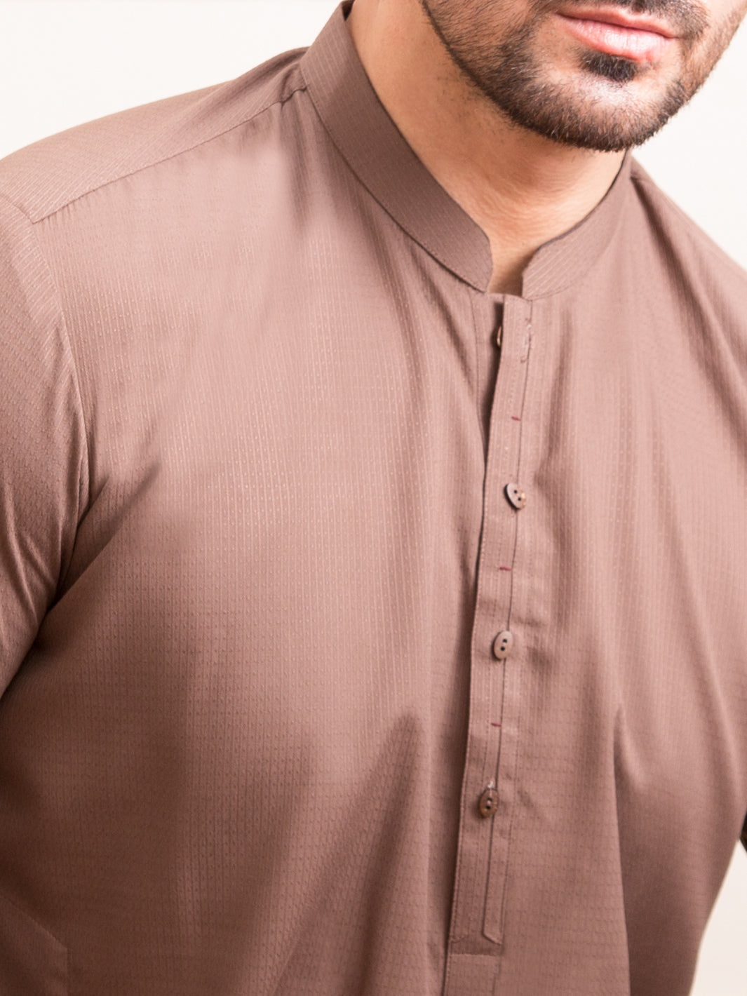 Brown Blended Kurta - AL-K-935