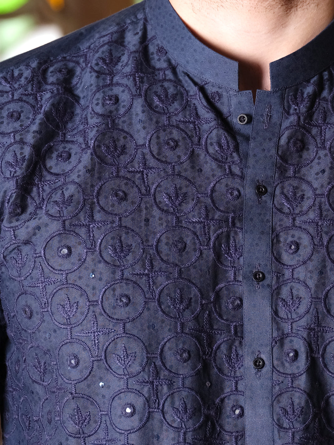 Blue Blended Formal Kurta - AL-K-SP-030