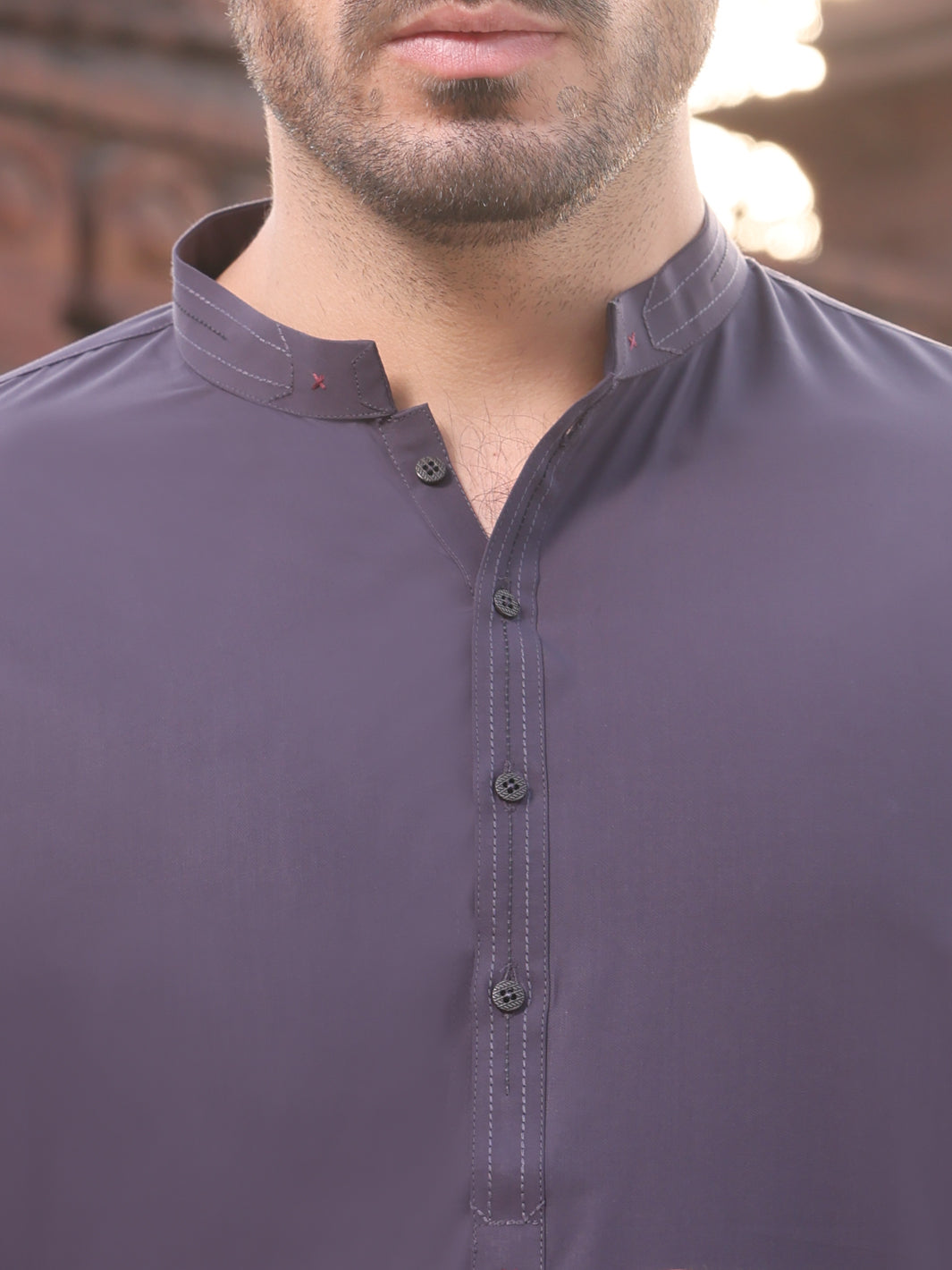 Purple Blended Kameez Shalwar - AL-KS-2430