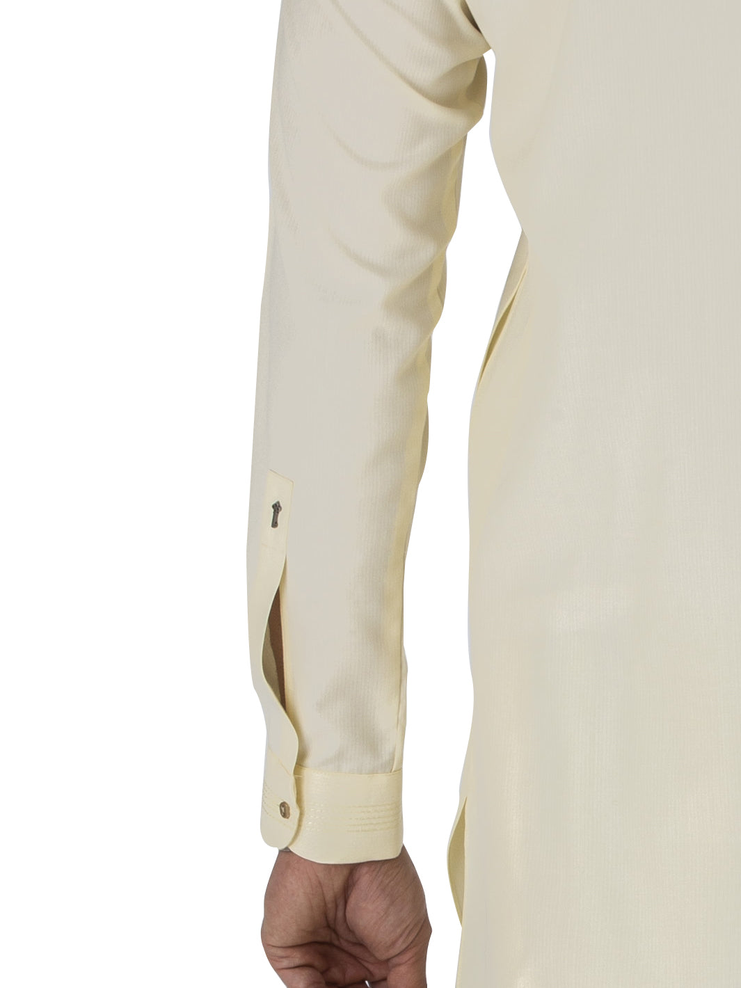 Off White Blended Kameez Shalwar - AL-KS-2441