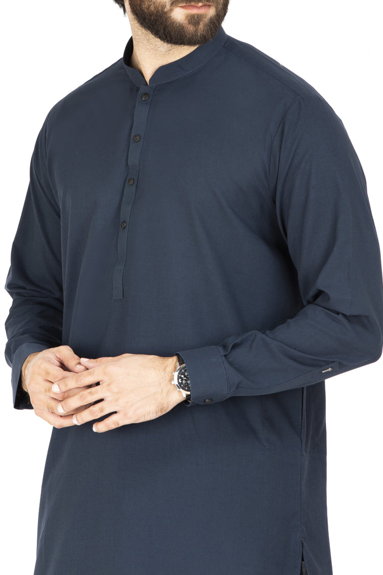 Blue Blended Kameez Shalwar - AL-KS-2444