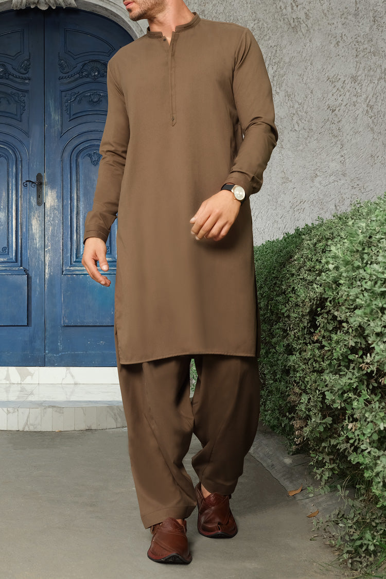 Green Blended Kameez Shalwar - AL-KS-2465