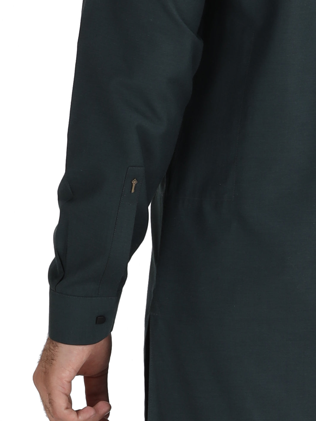 Green Blended Kameez Shalwar - AL-KS-2485